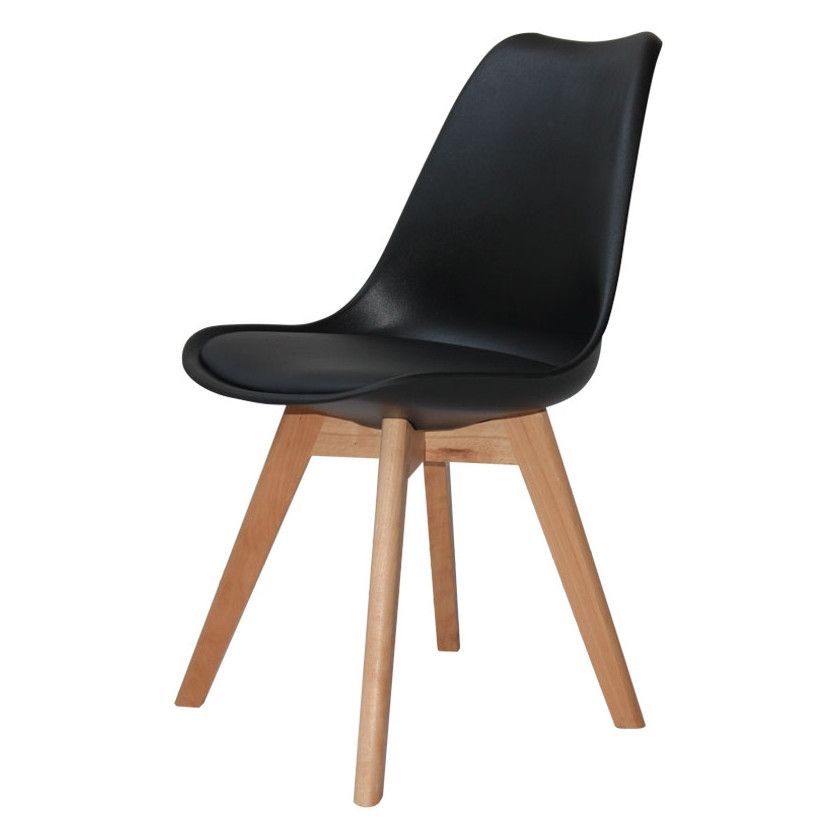 CHAISE NEW TOWER WOOD NOIRE - Chaise Tower