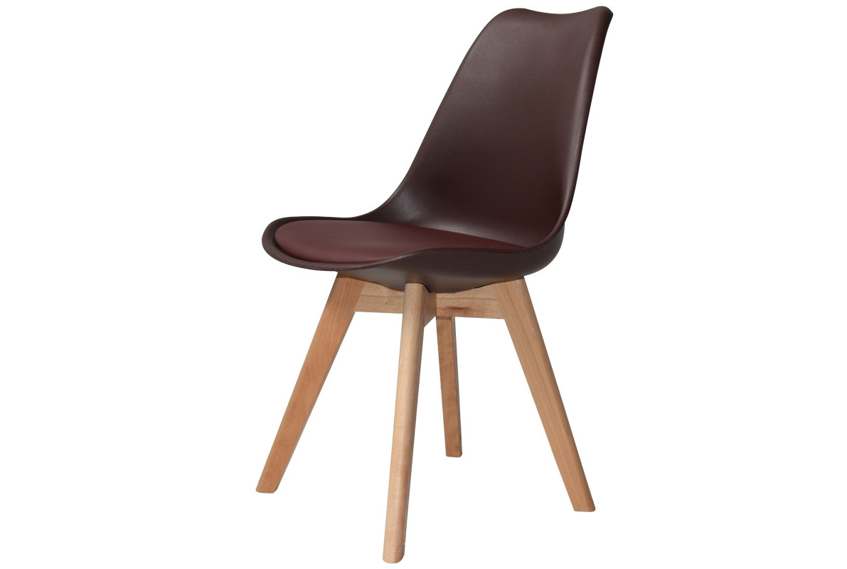 CHAISE NEW TOWER WOOD CHOCOLAT
