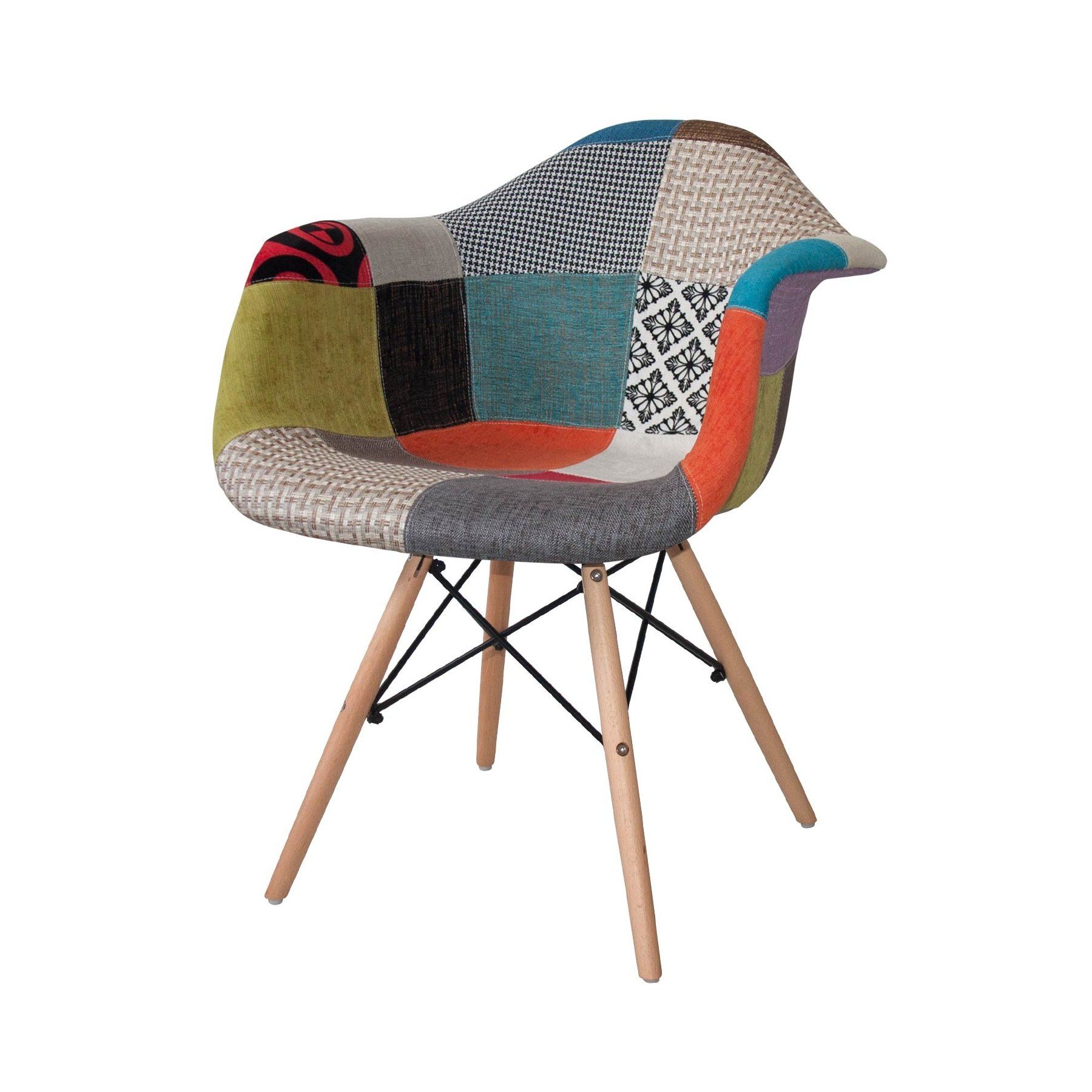 FAUTEUIL TOWER WOOD PATCHWORK