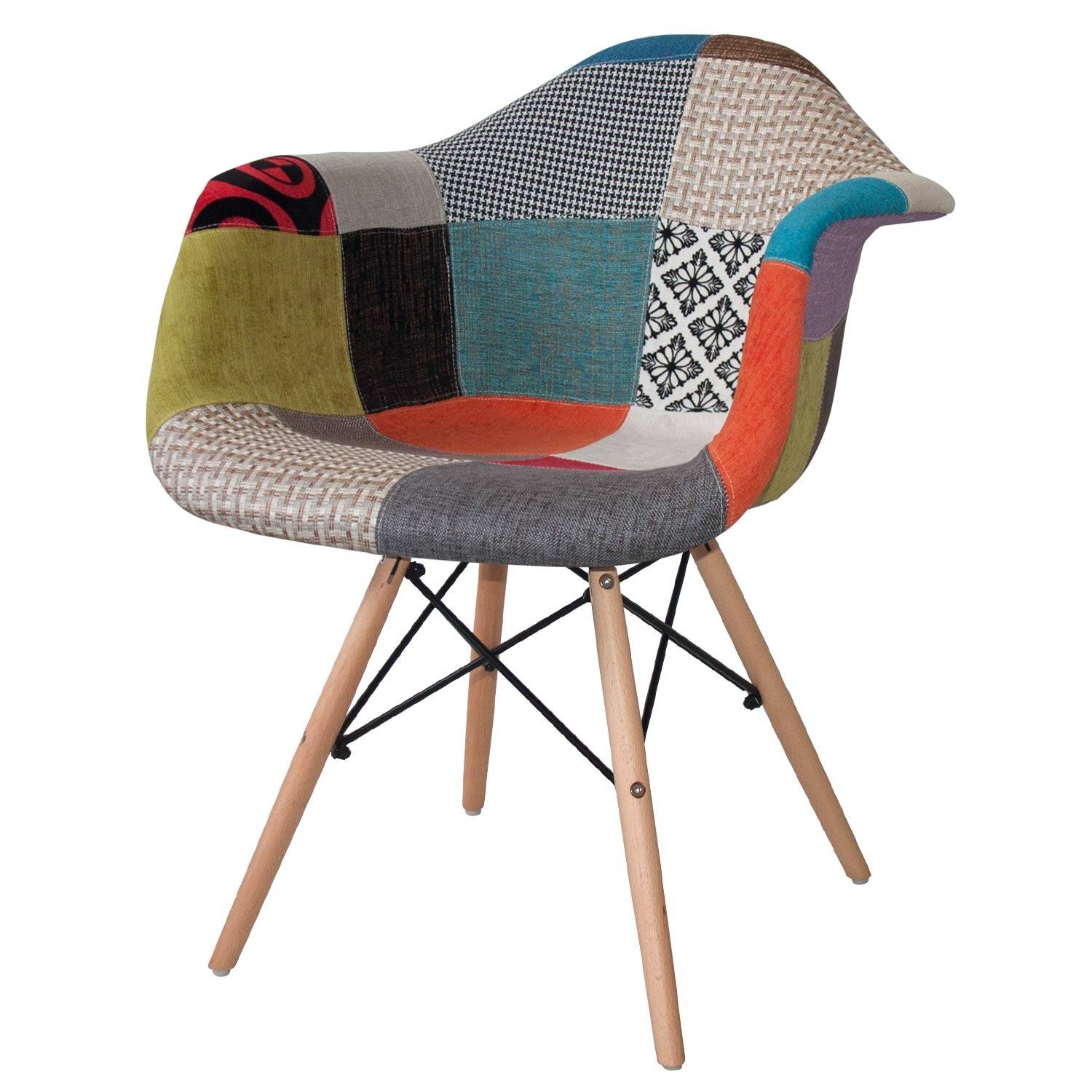 FAUTEUIL TOWER WOOD PATCHWORK