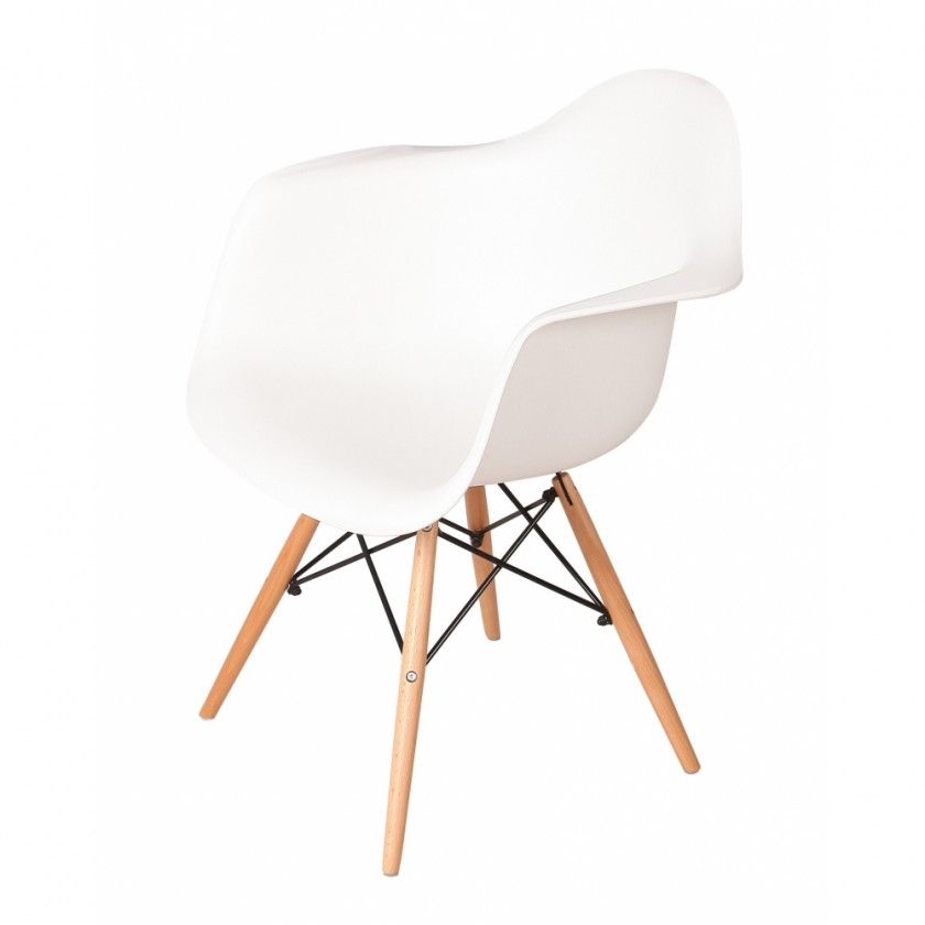 PACK 4 FAUTEUILS TOWER WOOD BLANCS