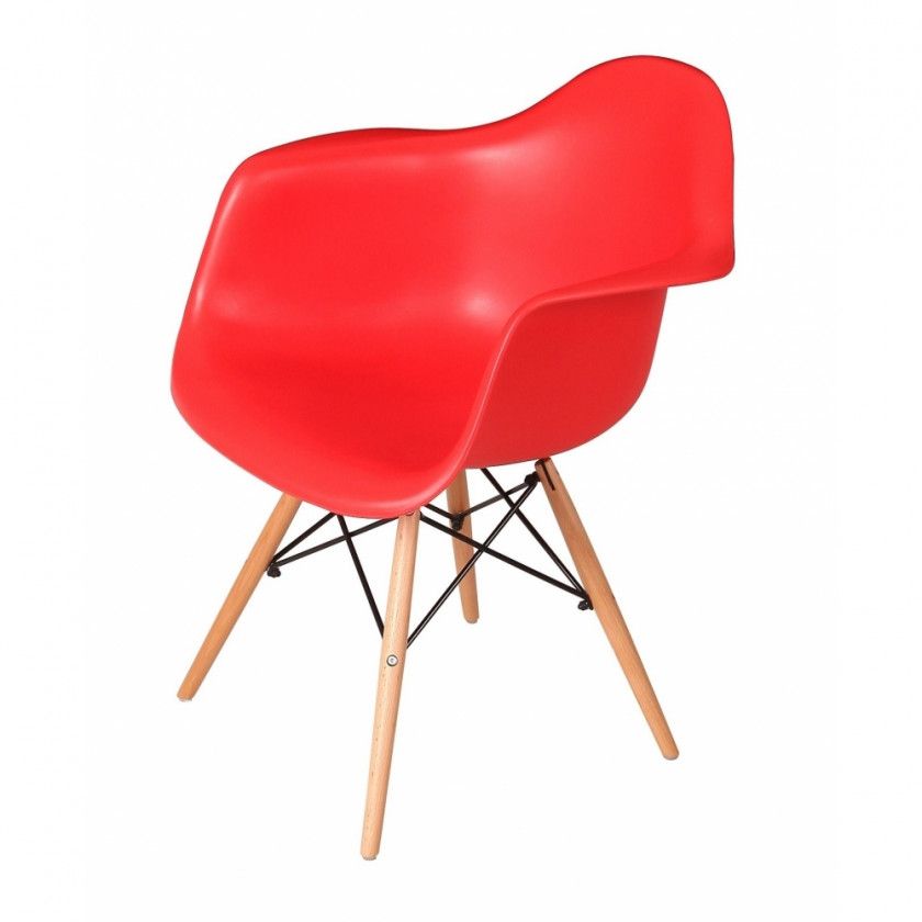 PACK 4 FAUTEUILS TOWER WOOD ROUGES