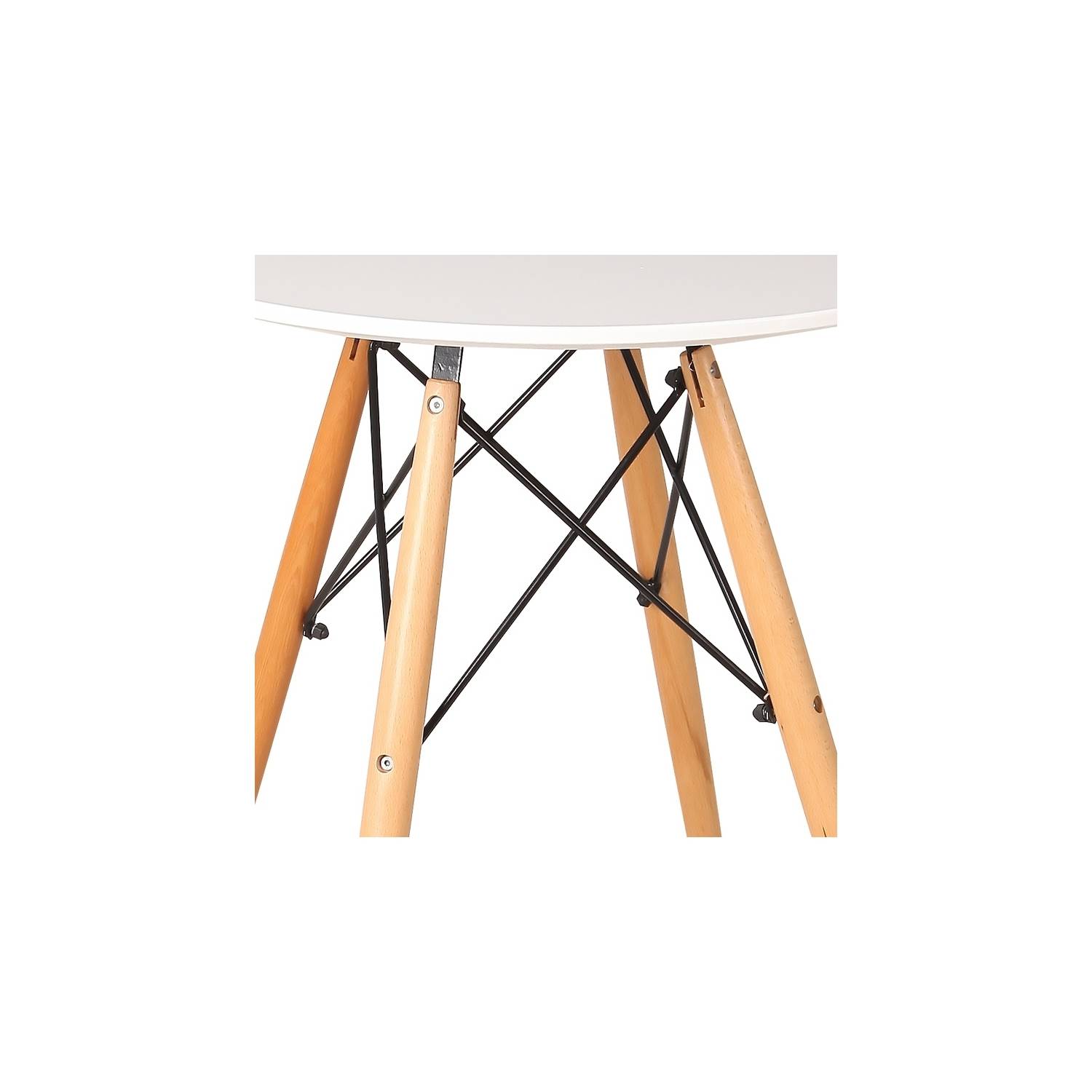 PACK TABLE TOWER WOOD BLANCHE Y 4 CHAISES TOWER WOOD GRIS