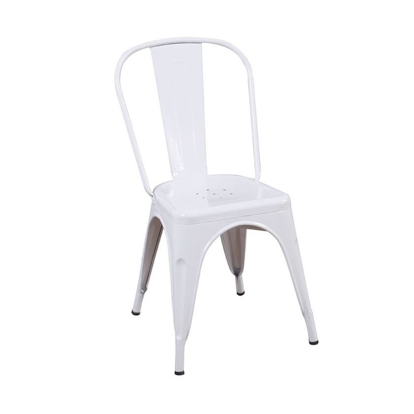 PACK 4 CHAISES LANK BLANCHES