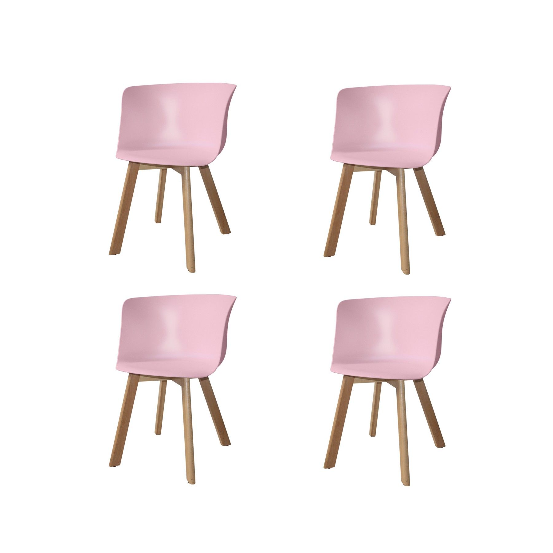 PACK 4 FAUTEUILS WINTER WOOD ROSES
