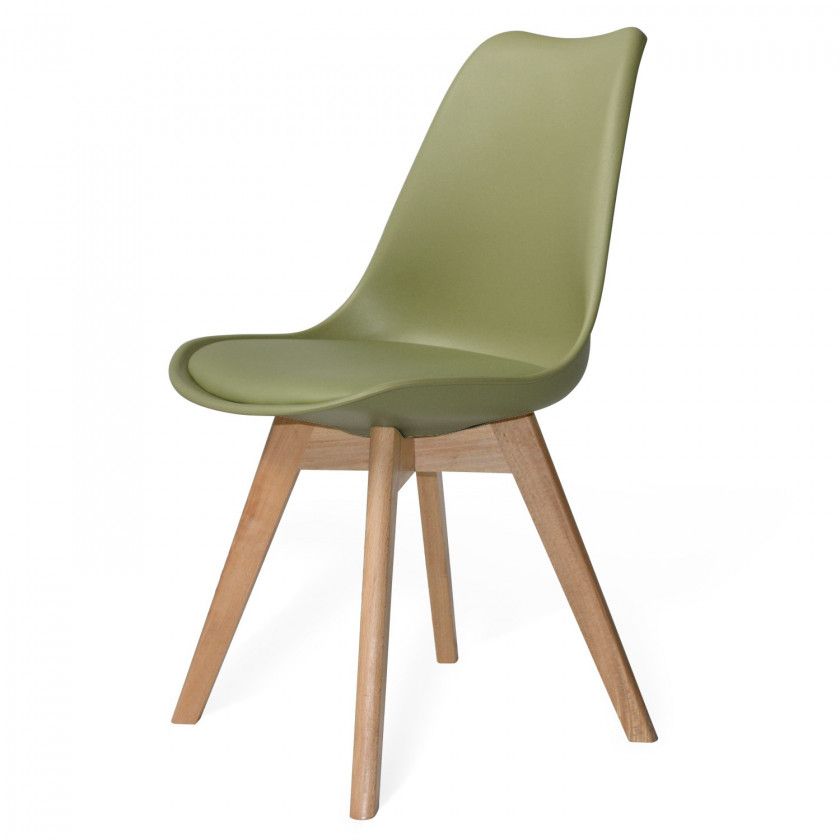 PACK 4 CHAISES NEW TOWER WOOD VERTES