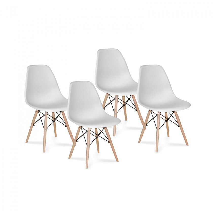 PACK 4 CHAISES TOWER WOOD EXTRA QUALITY