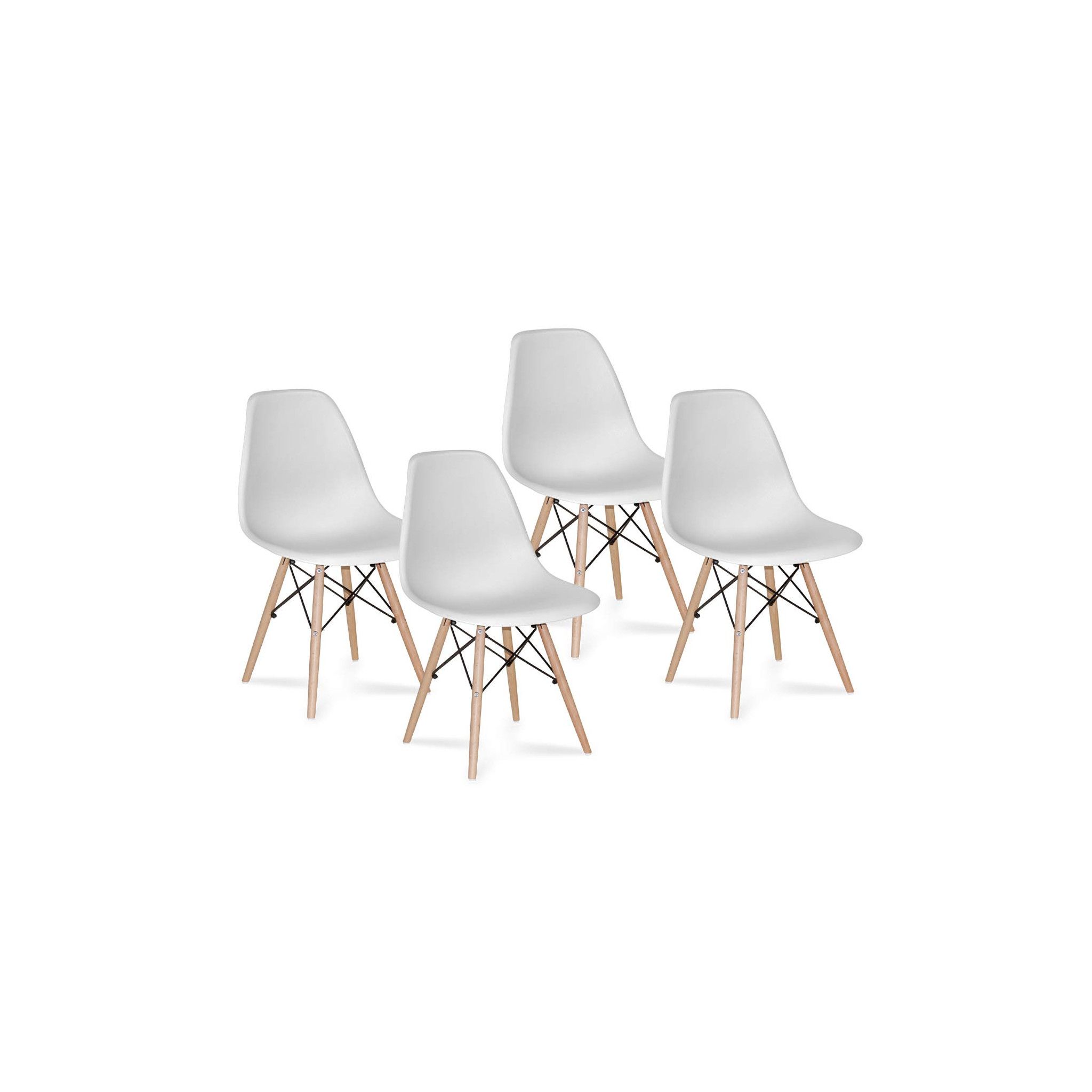 PACK 4 CHAISES TOWER WOOD EXTRA QUALITY